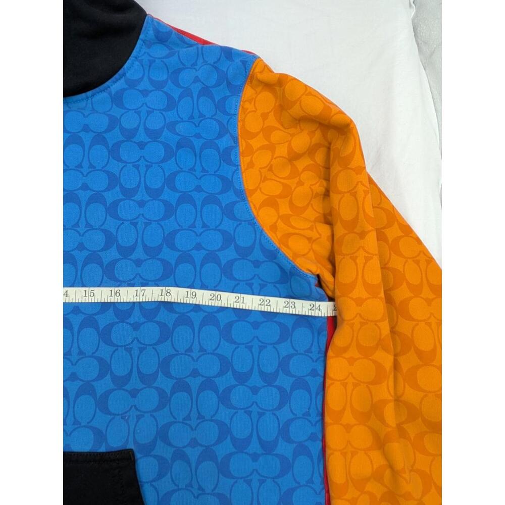 Coach Mens XL Signature Colorblock Hoodie Primary Color Logo - Picture 6 of 10
